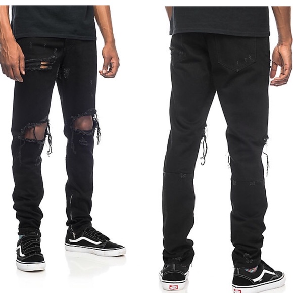 crysp denim black jeans